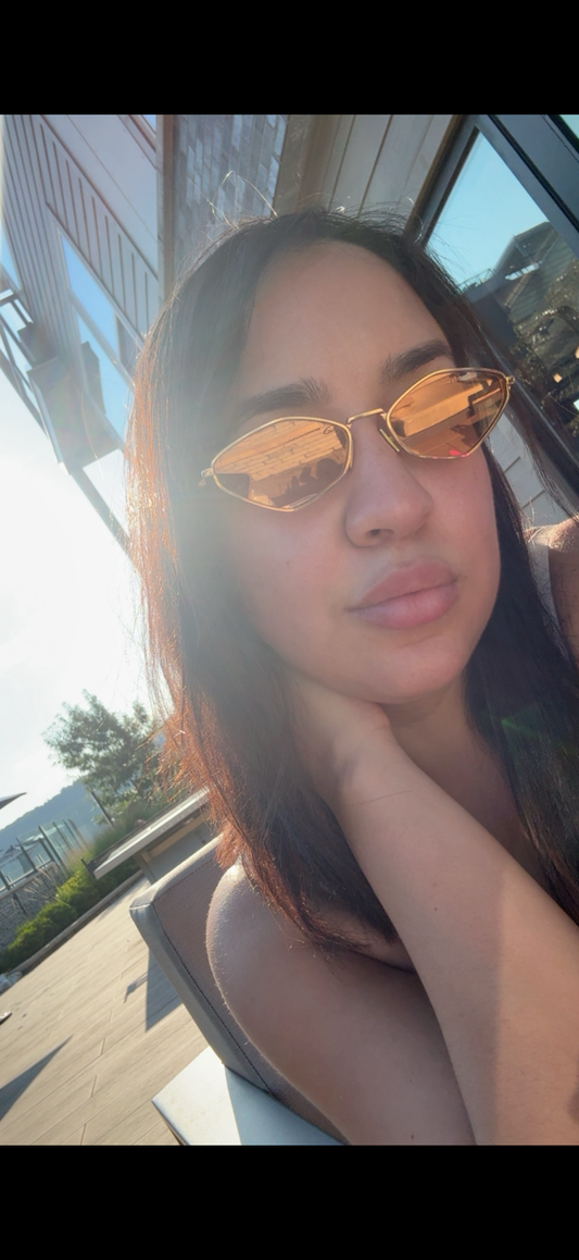 Miu Miu yellow oval