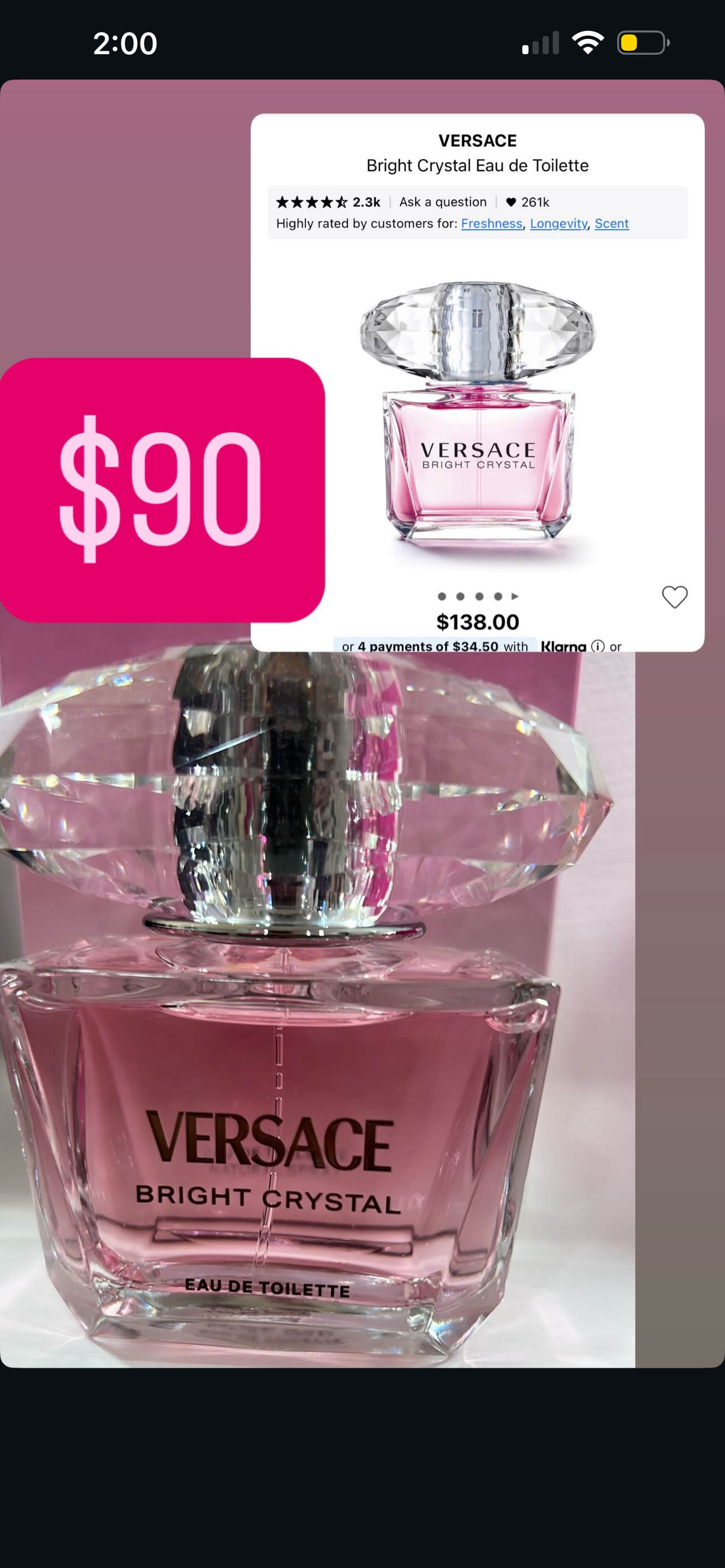 Versace bright crystal