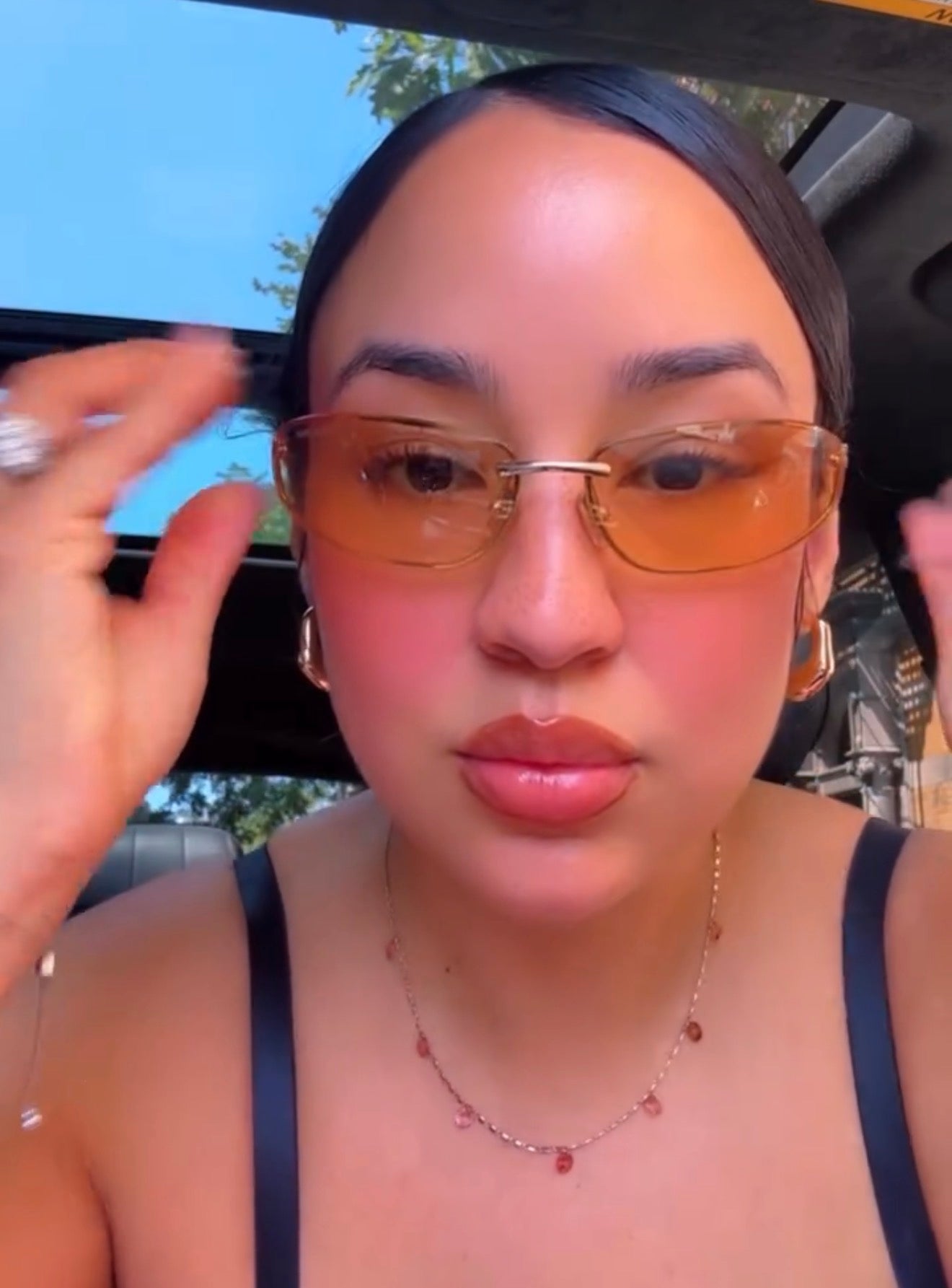 Miu Miu yellow oval