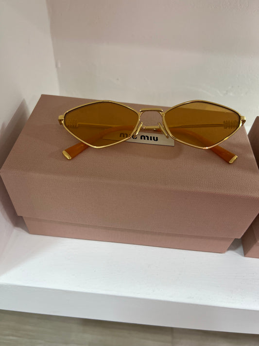 Miu Miu yellow oval