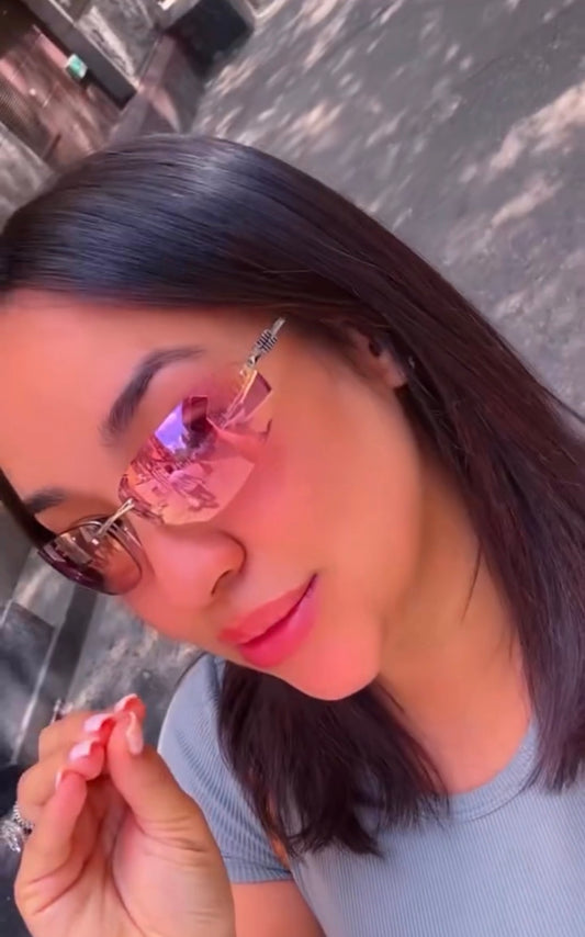 Miu Miu pink oval