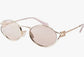 Miu Miu oval silver