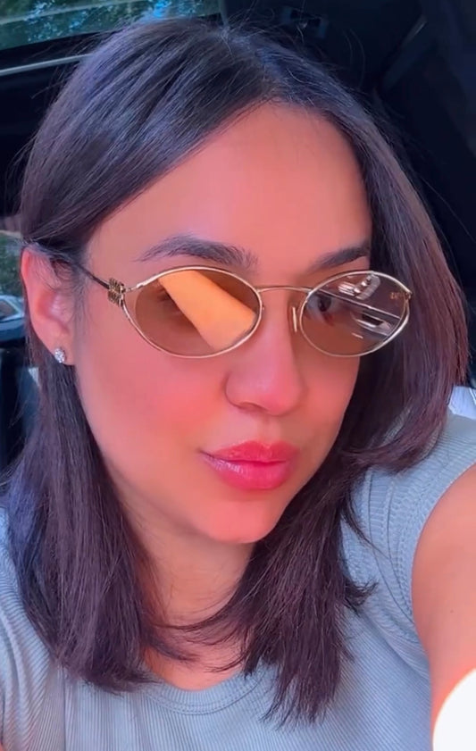 Miu Miu oval silver